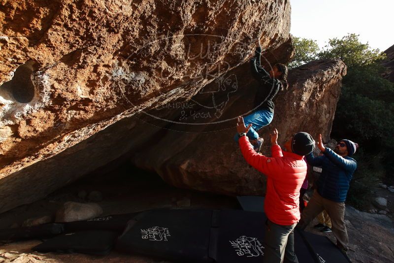 Bouldering in Hueco Tanks on 11/26/2019 with Blue Lizard Climbing and Yoga

Filename: SRM_20191126_1702580.jpg
Aperture: f/5.6
Shutter Speed: 1/250
Body: Canon EOS-1D Mark II
Lens: Canon EF 16-35mm f/2.8 L