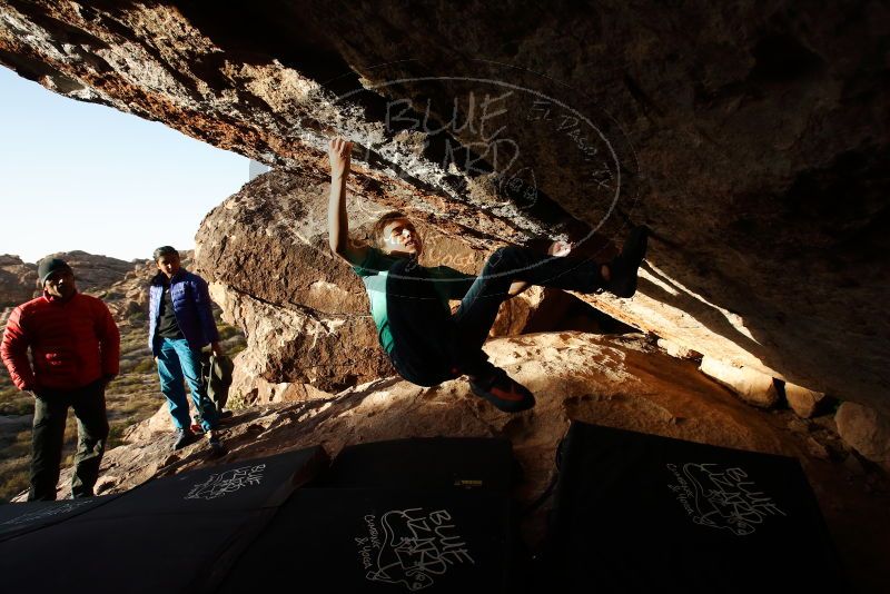 Bouldering in Hueco Tanks on 11/26/2019 with Blue Lizard Climbing and Yoga

Filename: SRM_20191126_1712390.jpg
Aperture: f/6.3
Shutter Speed: 1/250
Body: Canon EOS-1D Mark II
Lens: Canon EF 16-35mm f/2.8 L