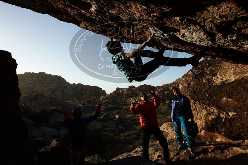 Bouldering in Hueco Tanks on 11/26/2019 with Blue Lizard Climbing and Yoga

Filename: SRM_20191126_1713040.jpg
Aperture: f/10.0
Shutter Speed: 1/250
Body: Canon EOS-1D Mark II
Lens: Canon EF 16-35mm f/2.8 L