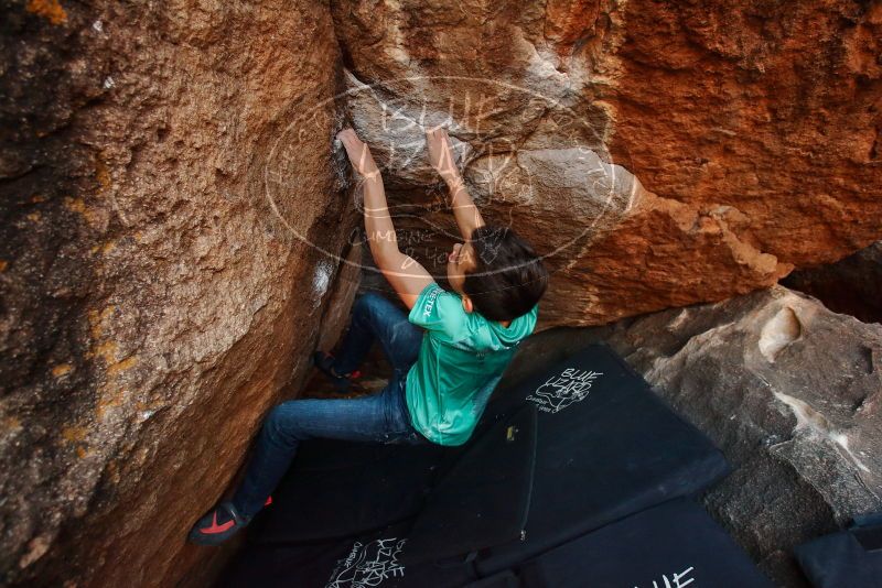 Bouldering in Hueco Tanks on 11/26/2019 with Blue Lizard Climbing and Yoga

Filename: SRM_20191126_1739030.jpg
Aperture: f/4.0
Shutter Speed: 1/250
Body: Canon EOS-1D Mark II
Lens: Canon EF 16-35mm f/2.8 L
