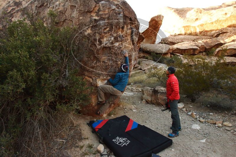 Bouldering in Hueco Tanks on 11/26/2019 with Blue Lizard Climbing and Yoga

Filename: SRM_20191126_1741100.jpg
Aperture: f/5.6
Shutter Speed: 1/250
Body: Canon EOS-1D Mark II
Lens: Canon EF 16-35mm f/2.8 L