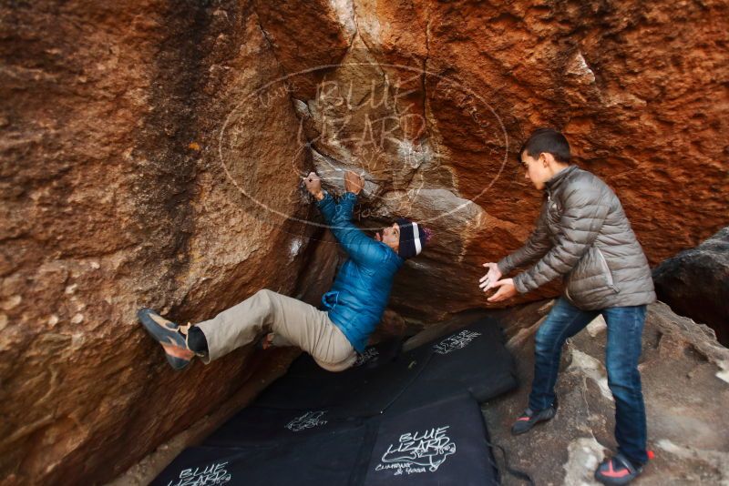 Bouldering in Hueco Tanks on 11/26/2019 with Blue Lizard Climbing and Yoga

Filename: SRM_20191126_1744540.jpg
Aperture: f/2.8
Shutter Speed: 1/250
Body: Canon EOS-1D Mark II
Lens: Canon EF 16-35mm f/2.8 L