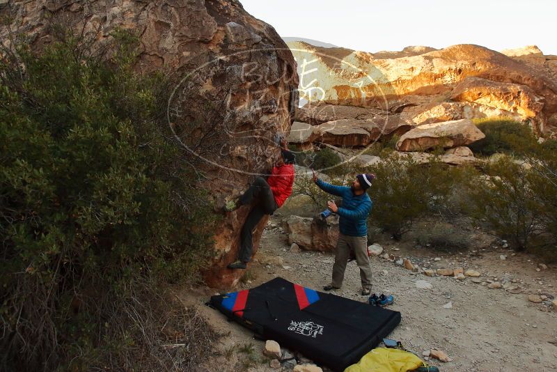 Bouldering in Hueco Tanks on 11/26/2019 with Blue Lizard Climbing and Yoga

Filename: SRM_20191126_1746430.jpg
Aperture: f/5.6
Shutter Speed: 1/250
Body: Canon EOS-1D Mark II
Lens: Canon EF 16-35mm f/2.8 L