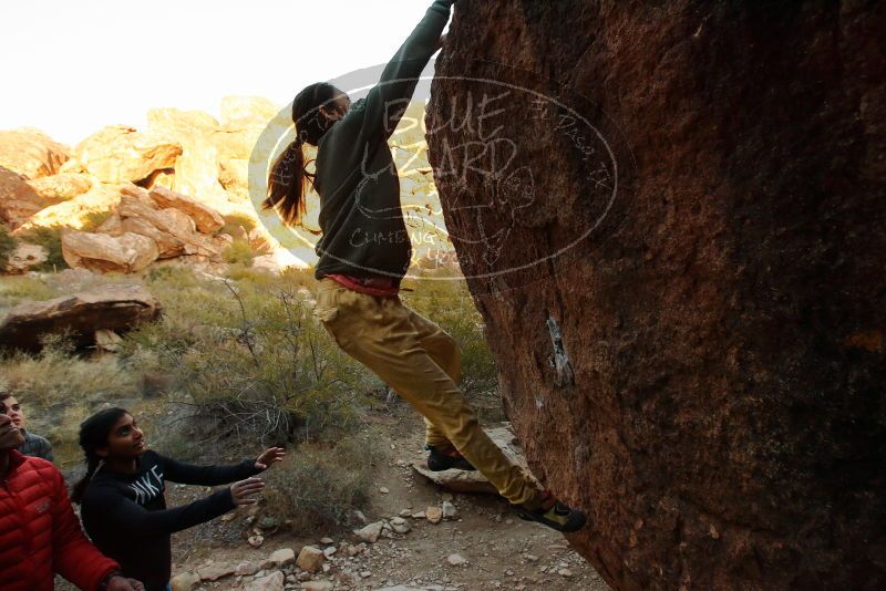 Bouldering in Hueco Tanks on 11/26/2019 with Blue Lizard Climbing and Yoga

Filename: SRM_20191126_1751380.jpg
Aperture: f/5.6
Shutter Speed: 1/250
Body: Canon EOS-1D Mark II
Lens: Canon EF 16-35mm f/2.8 L