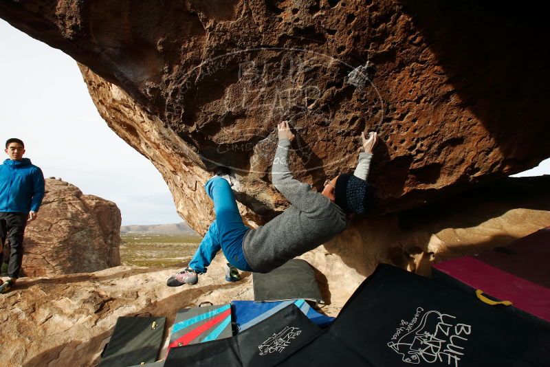 Bouldering in Hueco Tanks on 11/27/2019 with Blue Lizard Climbing and Yoga

Filename: SRM_20191127_0958170.jpg
Aperture: f/8.0
Shutter Speed: 1/250
Body: Canon EOS-1D Mark II
Lens: Canon EF 16-35mm f/2.8 L