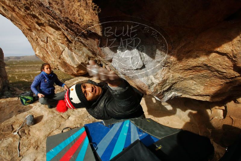 Bouldering in Hueco Tanks on 11/27/2019 with Blue Lizard Climbing and Yoga

Filename: SRM_20191127_1004520.jpg
Aperture: f/9.0
Shutter Speed: 1/250
Body: Canon EOS-1D Mark II
Lens: Canon EF 16-35mm f/2.8 L