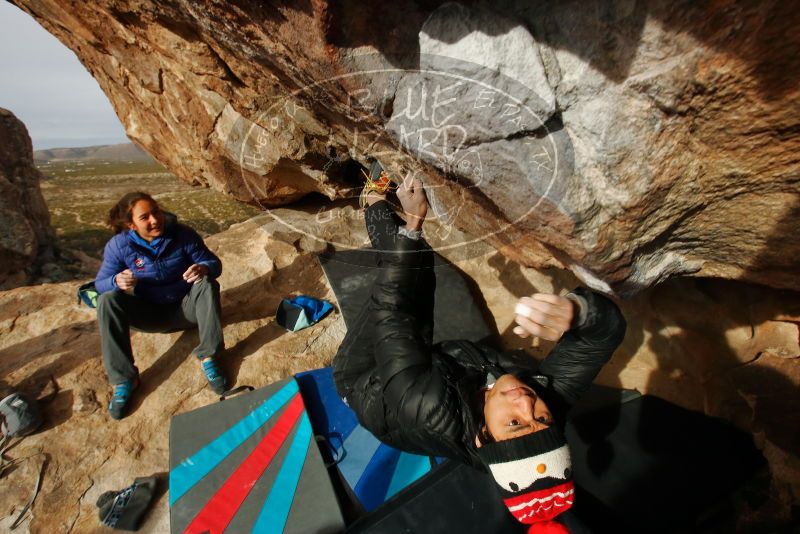 Bouldering in Hueco Tanks on 11/27/2019 with Blue Lizard Climbing and Yoga

Filename: SRM_20191127_1008530.jpg
Aperture: f/9.0
Shutter Speed: 1/250
Body: Canon EOS-1D Mark II
Lens: Canon EF 16-35mm f/2.8 L