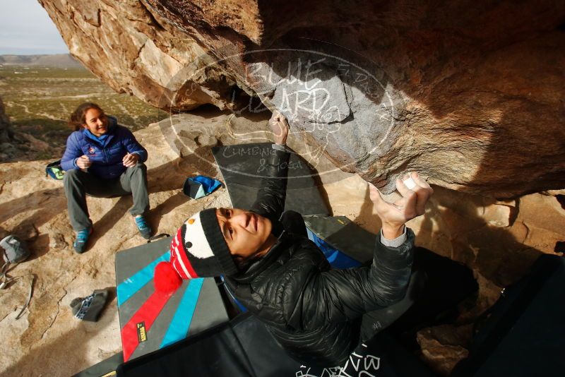 Bouldering in Hueco Tanks on 11/27/2019 with Blue Lizard Climbing and Yoga

Filename: SRM_20191127_1008550.jpg
Aperture: f/8.0
Shutter Speed: 1/250
Body: Canon EOS-1D Mark II
Lens: Canon EF 16-35mm f/2.8 L
