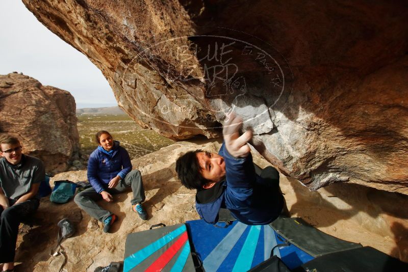 Bouldering in Hueco Tanks on 11/27/2019 with Blue Lizard Climbing and Yoga

Filename: SRM_20191127_1014120.jpg
Aperture: f/8.0
Shutter Speed: 1/250
Body: Canon EOS-1D Mark II
Lens: Canon EF 16-35mm f/2.8 L