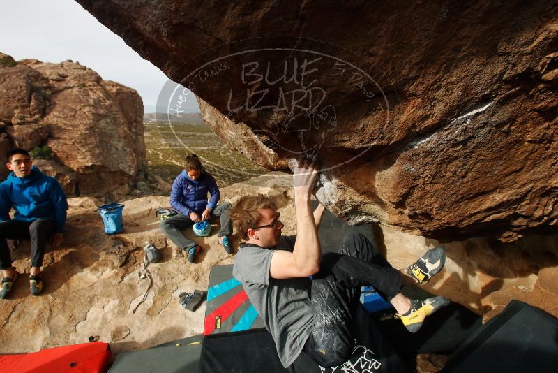 Bouldering in Hueco Tanks on 11/27/2019 with Blue Lizard Climbing and Yoga

Filename: SRM_20191127_1014380.jpg
Aperture: f/8.0
Shutter Speed: 1/250
Body: Canon EOS-1D Mark II
Lens: Canon EF 16-35mm f/2.8 L