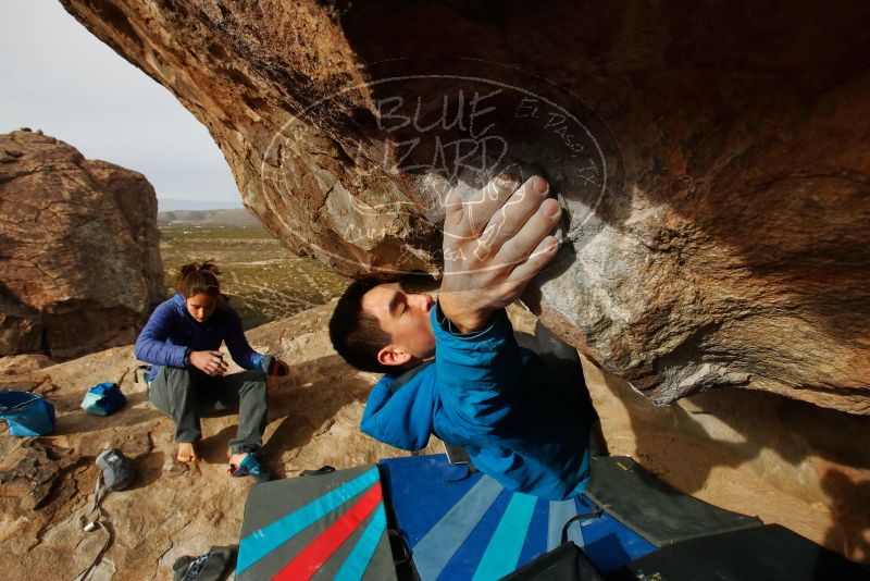 Bouldering in Hueco Tanks on 11/27/2019 with Blue Lizard Climbing and Yoga

Filename: SRM_20191127_1015391.jpg
Aperture: f/10.0
Shutter Speed: 1/250
Body: Canon EOS-1D Mark II
Lens: Canon EF 16-35mm f/2.8 L