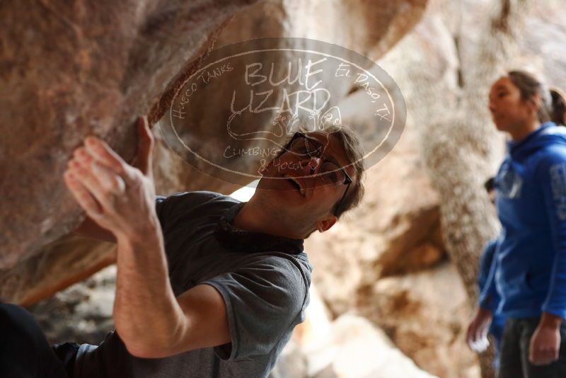 Bouldering in Hueco Tanks on 11/27/2019 with Blue Lizard Climbing and Yoga

Filename: SRM_20191127_1046020.jpg
Aperture: f/2.8
Shutter Speed: 1/250
Body: Canon EOS-1D Mark II
Lens: Canon EF 50mm f/1.8 II