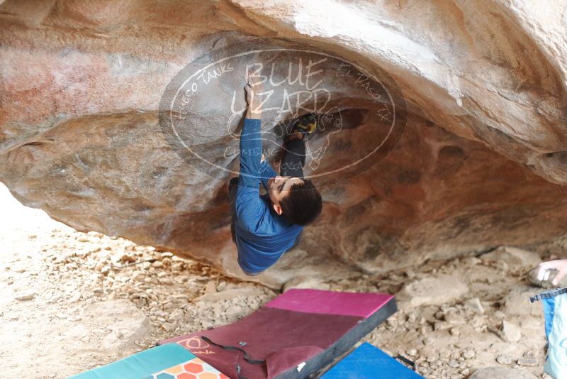 Bouldering in Hueco Tanks on 11/27/2019 with Blue Lizard Climbing and Yoga

Filename: SRM_20191127_1049590.jpg
Aperture: f/2.5
Shutter Speed: 1/250
Body: Canon EOS-1D Mark II
Lens: Canon EF 50mm f/1.8 II