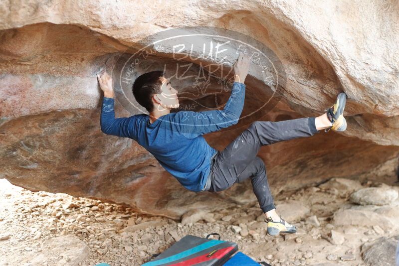 Bouldering in Hueco Tanks on 11/27/2019 with Blue Lizard Climbing and Yoga

Filename: SRM_20191127_1056090.jpg
Aperture: f/2.8
Shutter Speed: 1/250
Body: Canon EOS-1D Mark II
Lens: Canon EF 50mm f/1.8 II