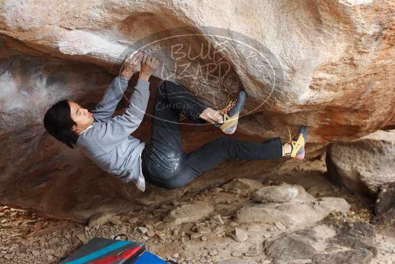 Bouldering in Hueco Tanks on 11/27/2019 with Blue Lizard Climbing and Yoga

Filename: SRM_20191127_1056380.jpg
Aperture: f/3.5
Shutter Speed: 1/250
Body: Canon EOS-1D Mark II
Lens: Canon EF 50mm f/1.8 II