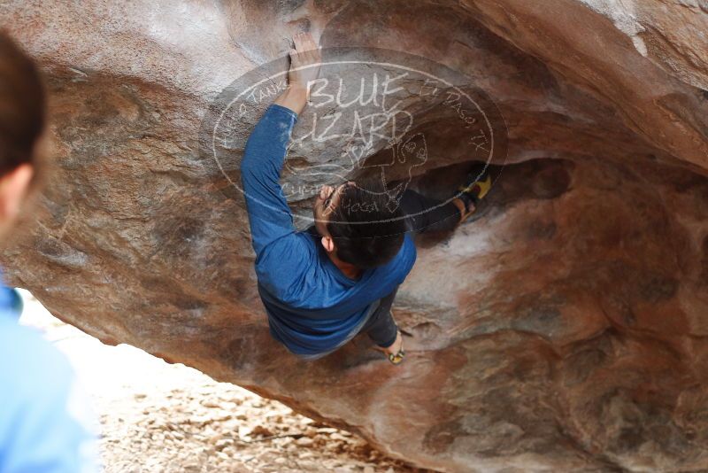 Bouldering in Hueco Tanks on 11/27/2019 with Blue Lizard Climbing and Yoga

Filename: SRM_20191127_1101560.jpg
Aperture: f/2.8
Shutter Speed: 1/250
Body: Canon EOS-1D Mark II
Lens: Canon EF 50mm f/1.8 II