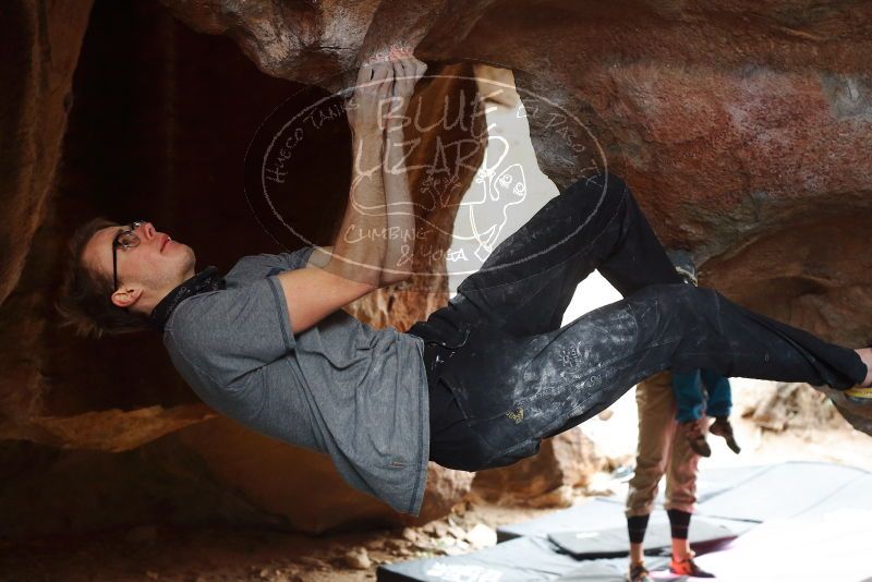 Bouldering in Hueco Tanks on 11/27/2019 with Blue Lizard Climbing and Yoga

Filename: SRM_20191127_1102300.jpg
Aperture: f/4.5
Shutter Speed: 1/250
Body: Canon EOS-1D Mark II
Lens: Canon EF 50mm f/1.8 II