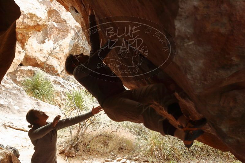 Bouldering in Hueco Tanks on 11/27/2019 with Blue Lizard Climbing and Yoga

Filename: SRM_20191127_1116490.jpg
Aperture: f/5.0
Shutter Speed: 1/320
Body: Canon EOS-1D Mark II
Lens: Canon EF 50mm f/1.8 II
