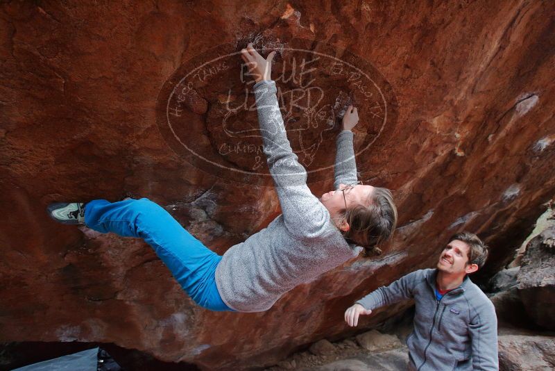 Bouldering in Hueco Tanks on 11/27/2019 with Blue Lizard Climbing and Yoga

Filename: SRM_20191127_1221061.jpg
Aperture: f/5.0
Shutter Speed: 1/250
Body: Canon EOS-1D Mark II
Lens: Canon EF 16-35mm f/2.8 L