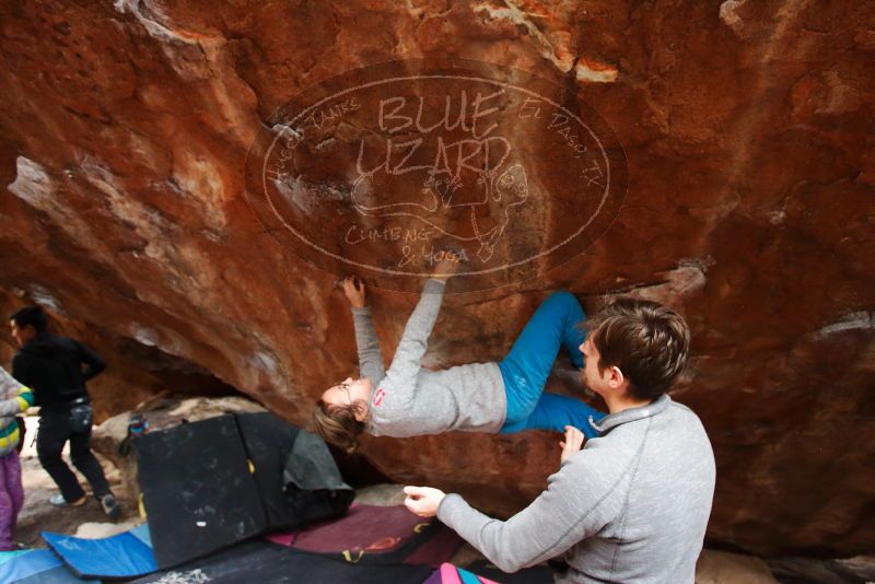 Bouldering in Hueco Tanks on 11/27/2019 with Blue Lizard Climbing and Yoga

Filename: SRM_20191127_1240100.jpg
Aperture: f/3.5
Shutter Speed: 1/250
Body: Canon EOS-1D Mark II
Lens: Canon EF 16-35mm f/2.8 L