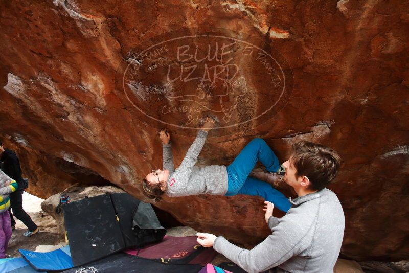 Bouldering in Hueco Tanks on 11/27/2019 with Blue Lizard Climbing and Yoga

Filename: SRM_20191127_1240101.jpg
Aperture: f/3.5
Shutter Speed: 1/250
Body: Canon EOS-1D Mark II
Lens: Canon EF 16-35mm f/2.8 L