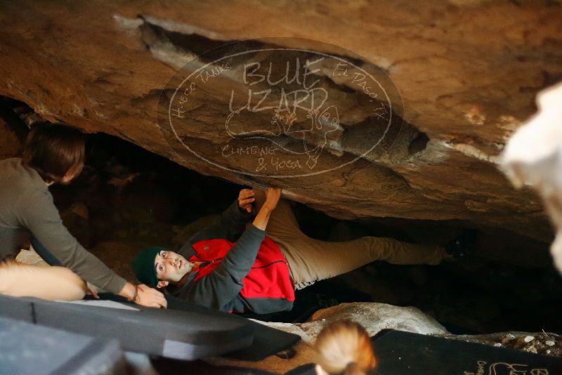 Bouldering in Hueco Tanks on 11/29/2019 with Blue Lizard Climbing and Yoga

Filename: SRM_20191129_1215070.jpg
Aperture: f/1.8
Shutter Speed: 1/200
Body: Canon EOS-1D Mark II
Lens: Canon EF 50mm f/1.8 II
