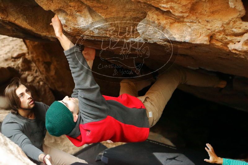 Bouldering in Hueco Tanks on 11/29/2019 with Blue Lizard Climbing and Yoga

Filename: SRM_20191129_1215510.jpg
Aperture: f/3.2
Shutter Speed: 1/250
Body: Canon EOS-1D Mark II
Lens: Canon EF 50mm f/1.8 II