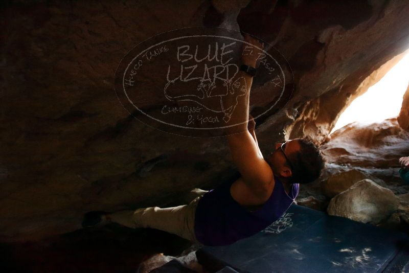 Bouldering in Hueco Tanks on 11/29/2019 with Blue Lizard Climbing and Yoga

Filename: SRM_20191129_1310120.jpg
Aperture: f/2.8
Shutter Speed: 1/250
Body: Canon EOS-1D Mark II
Lens: Canon EF 16-35mm f/2.8 L