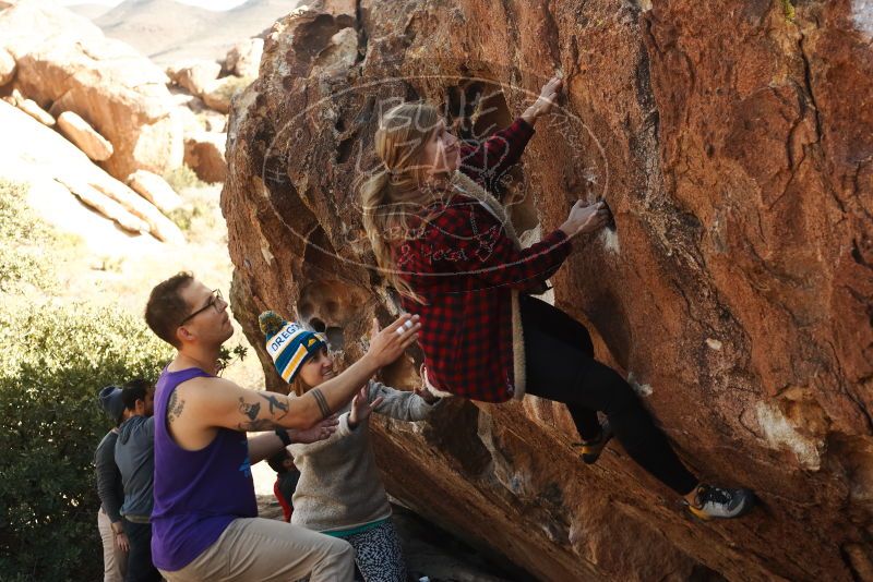 Bouldering in Hueco Tanks on 11/29/2019 with Blue Lizard Climbing and Yoga

Filename: SRM_20191129_1408020.jpg
Aperture: f/5.0
Shutter Speed: 1/250
Body: Canon EOS-1D Mark II
Lens: Canon EF 50mm f/1.8 II