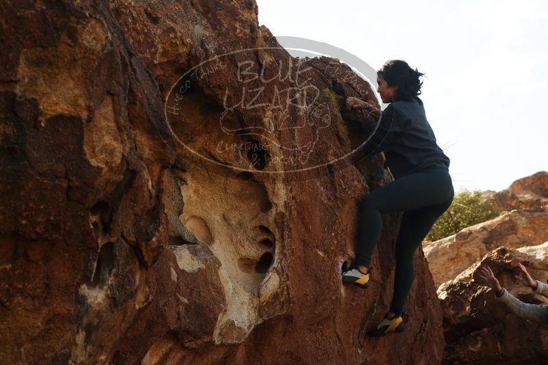 Bouldering in Hueco Tanks on 11/29/2019 with Blue Lizard Climbing and Yoga

Filename: SRM_20191129_1421400.jpg
Aperture: f/7.1
Shutter Speed: 1/250
Body: Canon EOS-1D Mark II
Lens: Canon EF 50mm f/1.8 II