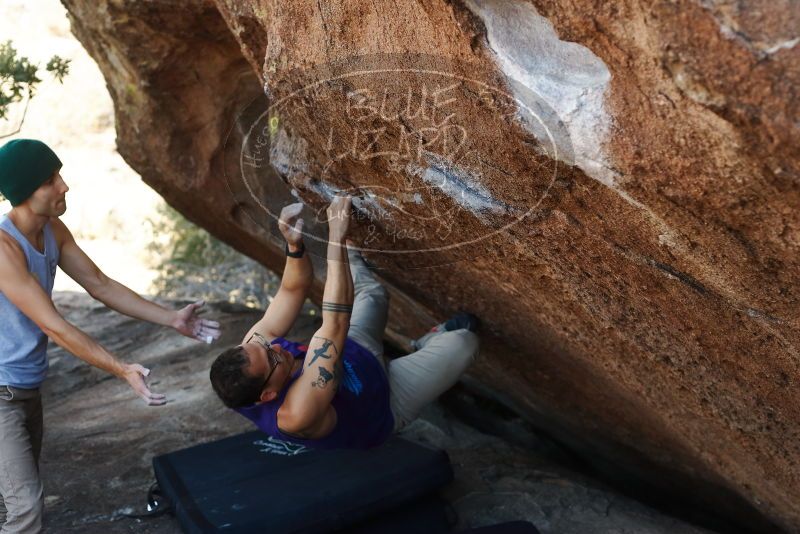 Bouldering in Hueco Tanks on 11/29/2019 with Blue Lizard Climbing and Yoga

Filename: SRM_20191129_1437130.jpg
Aperture: f/3.5
Shutter Speed: 1/250
Body: Canon EOS-1D Mark II
Lens: Canon EF 50mm f/1.8 II