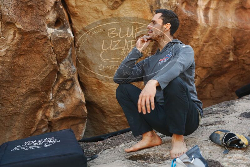 Bouldering in Hueco Tanks on 11/29/2019 with Blue Lizard Climbing and Yoga

Filename: SRM_20191129_1442130.jpg
Aperture: f/3.5
Shutter Speed: 1/250
Body: Canon EOS-1D Mark II
Lens: Canon EF 50mm f/1.8 II