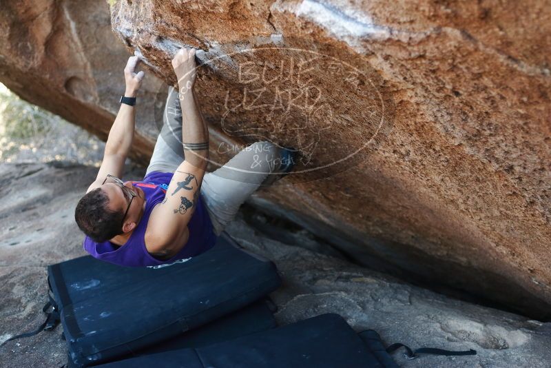 Bouldering in Hueco Tanks on 11/29/2019 with Blue Lizard Climbing and Yoga

Filename: SRM_20191129_1450200.jpg
Aperture: f/2.8
Shutter Speed: 1/250
Body: Canon EOS-1D Mark II
Lens: Canon EF 50mm f/1.8 II