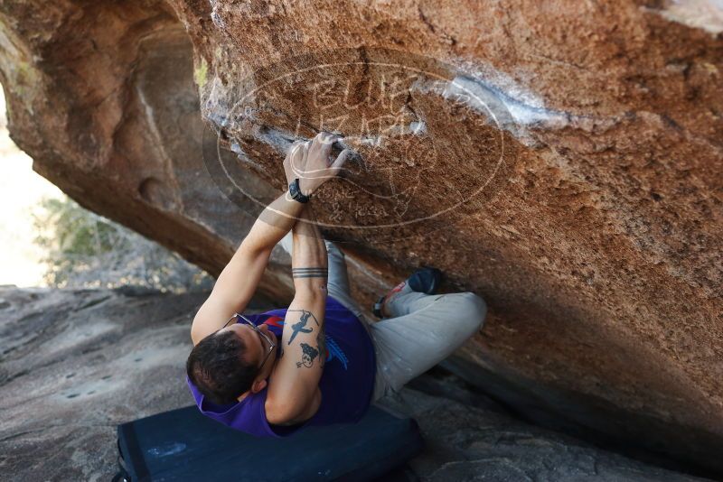 Bouldering in Hueco Tanks on 11/29/2019 with Blue Lizard Climbing and Yoga

Filename: SRM_20191129_1450210.jpg
Aperture: f/3.2
Shutter Speed: 1/250
Body: Canon EOS-1D Mark II
Lens: Canon EF 50mm f/1.8 II