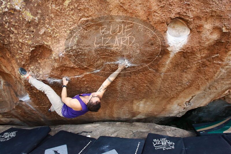 Bouldering in Hueco Tanks on 11/29/2019 with Blue Lizard Climbing and Yoga

Filename: SRM_20191129_1515280.jpg
Aperture: f/5.6
Shutter Speed: 1/250
Body: Canon EOS-1D Mark II
Lens: Canon EF 16-35mm f/2.8 L