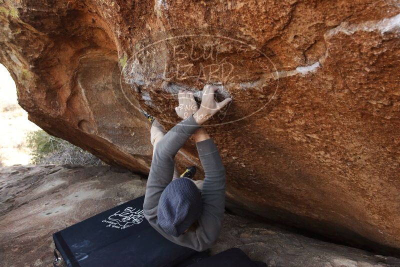 Bouldering in Hueco Tanks on 11/29/2019 with Blue Lizard Climbing and Yoga

Filename: SRM_20191129_1532460.jpg
Aperture: f/6.3
Shutter Speed: 1/250
Body: Canon EOS-1D Mark II
Lens: Canon EF 16-35mm f/2.8 L