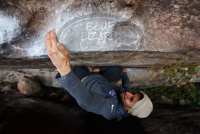 Bouldering in Hueco Tanks on 11/29/2019 with Blue Lizard Climbing and Yoga

Filename: SRM_20191129_1636460.jpg
Aperture: f/4.0
Shutter Speed: 1/250
Body: Canon EOS-1D Mark II
Lens: Canon EF 16-35mm f/2.8 L