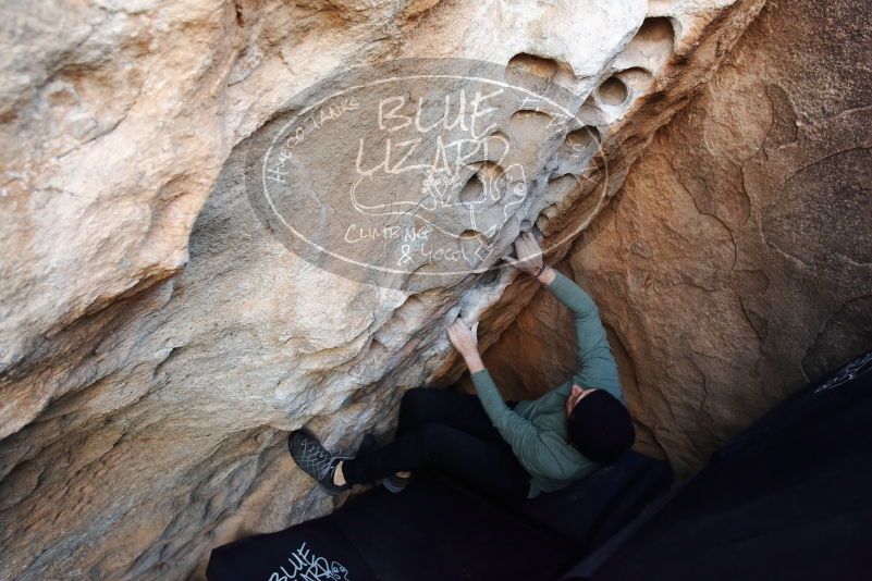 Bouldering in Hueco Tanks on 11/30/2019 with Blue Lizard Climbing and Yoga

Filename: SRM_20191130_1011340.jpg
Aperture: f/3.5
Shutter Speed: 1/250
Body: Canon EOS-1D Mark II
Lens: Canon EF 16-35mm f/2.8 L