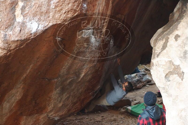Bouldering in Hueco Tanks on 11/30/2019 with Blue Lizard Climbing and Yoga

Filename: SRM_20191130_1100110.jpg
Aperture: f/3.5
Shutter Speed: 1/250
Body: Canon EOS-1D Mark II
Lens: Canon EF 50mm f/1.8 II