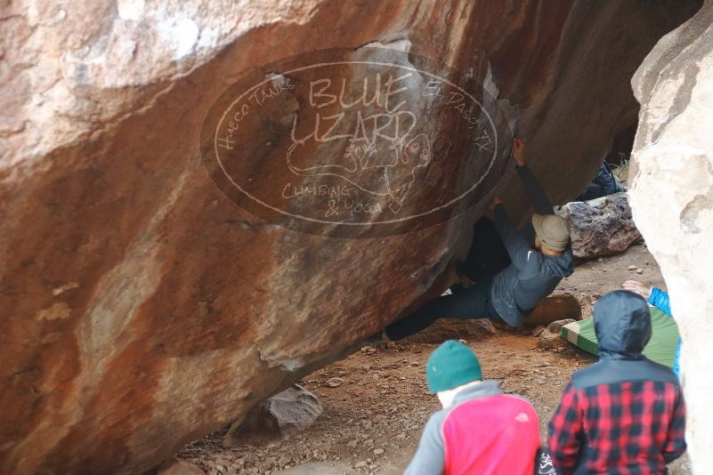 Bouldering in Hueco Tanks on 11/30/2019 with Blue Lizard Climbing and Yoga

Filename: SRM_20191130_1107540.jpg
Aperture: f/2.8
Shutter Speed: 1/250
Body: Canon EOS-1D Mark II
Lens: Canon EF 50mm f/1.8 II