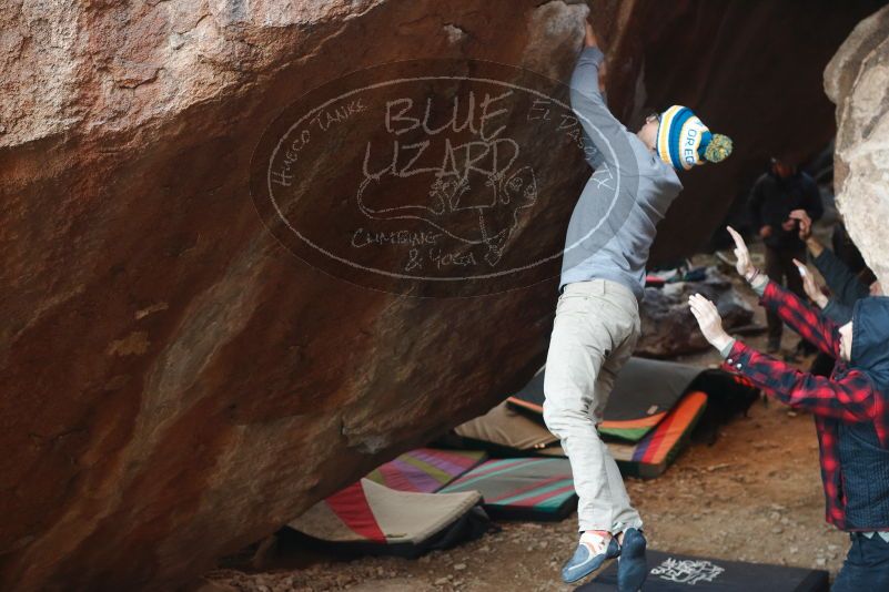 Bouldering in Hueco Tanks on 11/30/2019 with Blue Lizard Climbing and Yoga

Filename: SRM_20191130_1115260.jpg
Aperture: f/4.0
Shutter Speed: 1/250
Body: Canon EOS-1D Mark II
Lens: Canon EF 50mm f/1.8 II