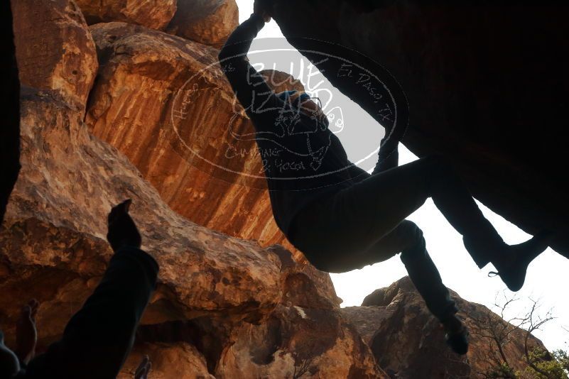 Bouldering in Hueco Tanks on 11/30/2019 with Blue Lizard Climbing and Yoga

Filename: SRM_20191130_1126430.jpg
Aperture: f/14.0
Shutter Speed: 1/250
Body: Canon EOS-1D Mark II
Lens: Canon EF 50mm f/1.8 II