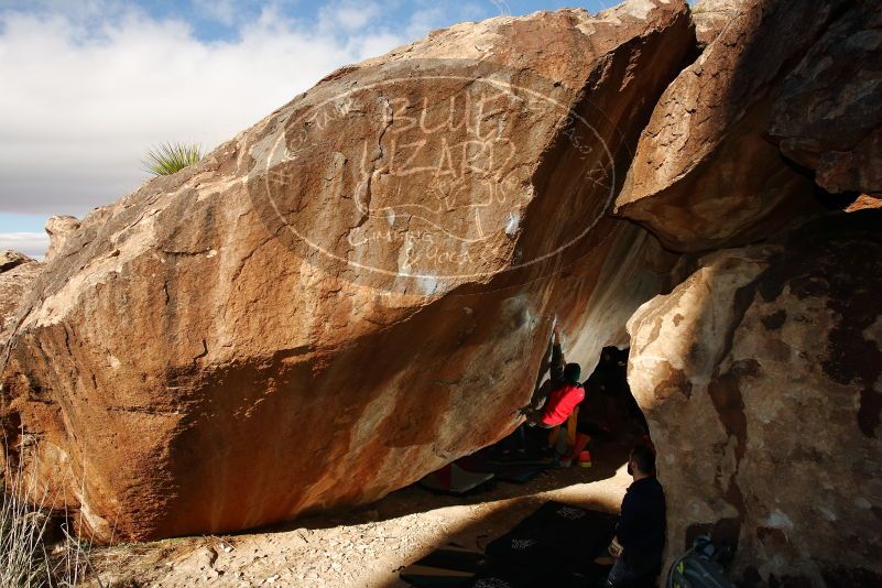 Bouldering in Hueco Tanks on 11/30/2019 with Blue Lizard Climbing and Yoga

Filename: SRM_20191130_1132000.jpg
Aperture: f/7.1
Shutter Speed: 1/250
Body: Canon EOS-1D Mark II
Lens: Canon EF 16-35mm f/2.8 L