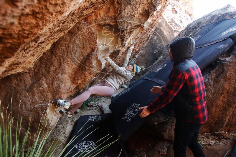 Bouldering in Hueco Tanks on 11/30/2019 with Blue Lizard Climbing and Yoga

Filename: SRM_20191130_1249130.jpg
Aperture: f/3.5
Shutter Speed: 1/250
Body: Canon EOS-1D Mark II
Lens: Canon EF 16-35mm f/2.8 L