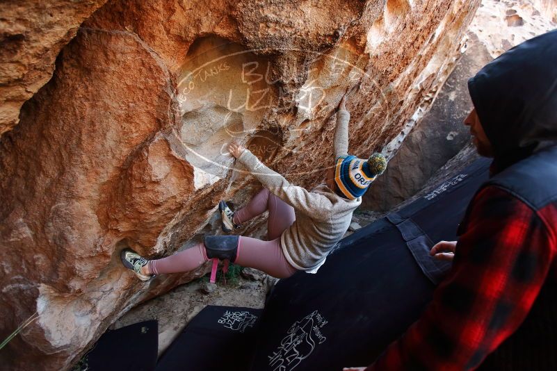 Bouldering in Hueco Tanks on 11/30/2019 with Blue Lizard Climbing and Yoga

Filename: SRM_20191130_1253490.jpg
Aperture: f/3.5
Shutter Speed: 1/250
Body: Canon EOS-1D Mark II
Lens: Canon EF 16-35mm f/2.8 L