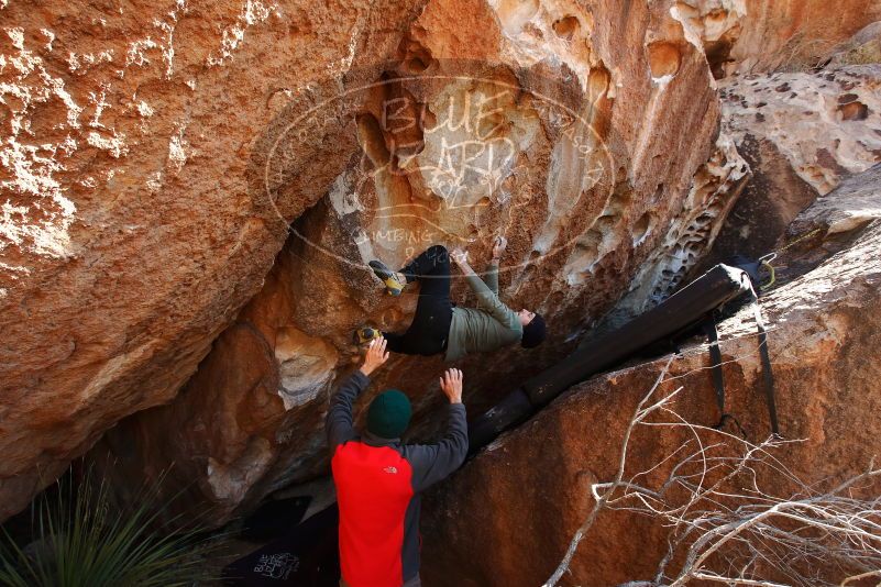 Bouldering in Hueco Tanks on 11/30/2019 with Blue Lizard Climbing and Yoga

Filename: SRM_20191130_1312180.jpg
Aperture: f/7.1
Shutter Speed: 1/250
Body: Canon EOS-1D Mark II
Lens: Canon EF 16-35mm f/2.8 L