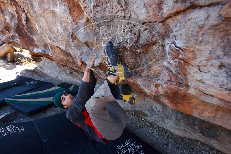 Bouldering in Hueco Tanks on 11/30/2019 with Blue Lizard Climbing and Yoga

Filename: SRM_20191130_1531460.jpg
Aperture: f/5.0
Shutter Speed: 1/250
Body: Canon EOS-1D Mark II
Lens: Canon EF 16-35mm f/2.8 L