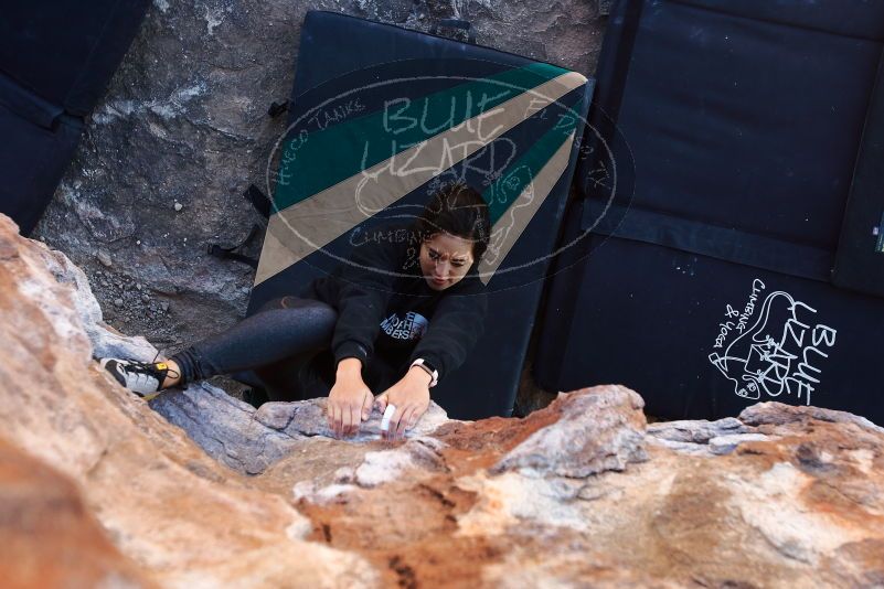 Bouldering in Hueco Tanks on 11/30/2019 with Blue Lizard Climbing and Yoga

Filename: SRM_20191130_1547430.jpg
Aperture: f/4.0
Shutter Speed: 1/250
Body: Canon EOS-1D Mark II
Lens: Canon EF 16-35mm f/2.8 L