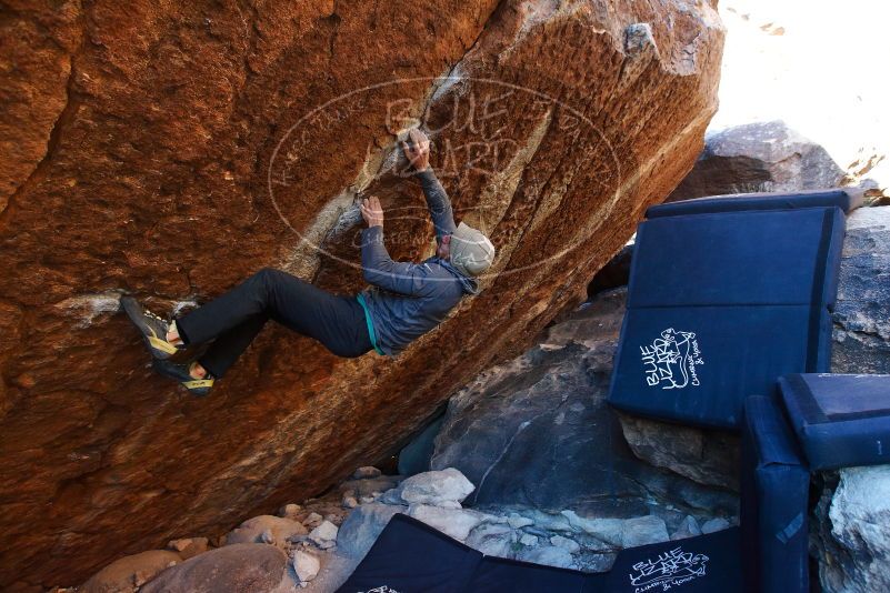 Bouldering in Hueco Tanks on 11/30/2019 with Blue Lizard Climbing and Yoga

Filename: SRM_20191130_1734040.jpg
Aperture: f/4.5
Shutter Speed: 1/250
Body: Canon EOS-1D Mark II
Lens: Canon EF 16-35mm f/2.8 L