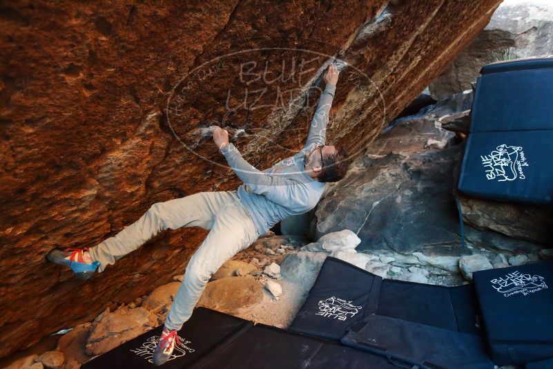 Bouldering in Hueco Tanks on 11/30/2019 with Blue Lizard Climbing and Yoga

Filename: SRM_20191130_1748360.jpg
Aperture: f/3.2
Shutter Speed: 1/250
Body: Canon EOS-1D Mark II
Lens: Canon EF 16-35mm f/2.8 L